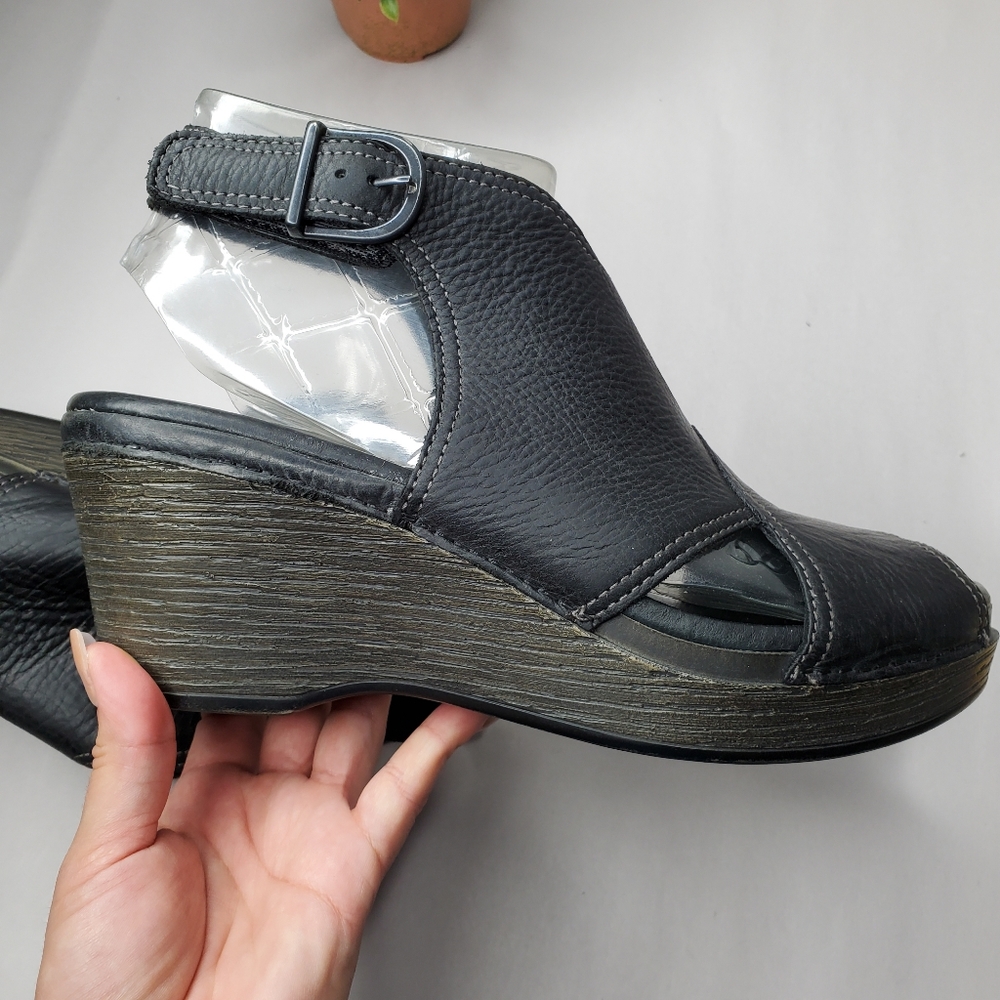 Danako Vanda black open toe bootie sandals - Picture 5 of 7